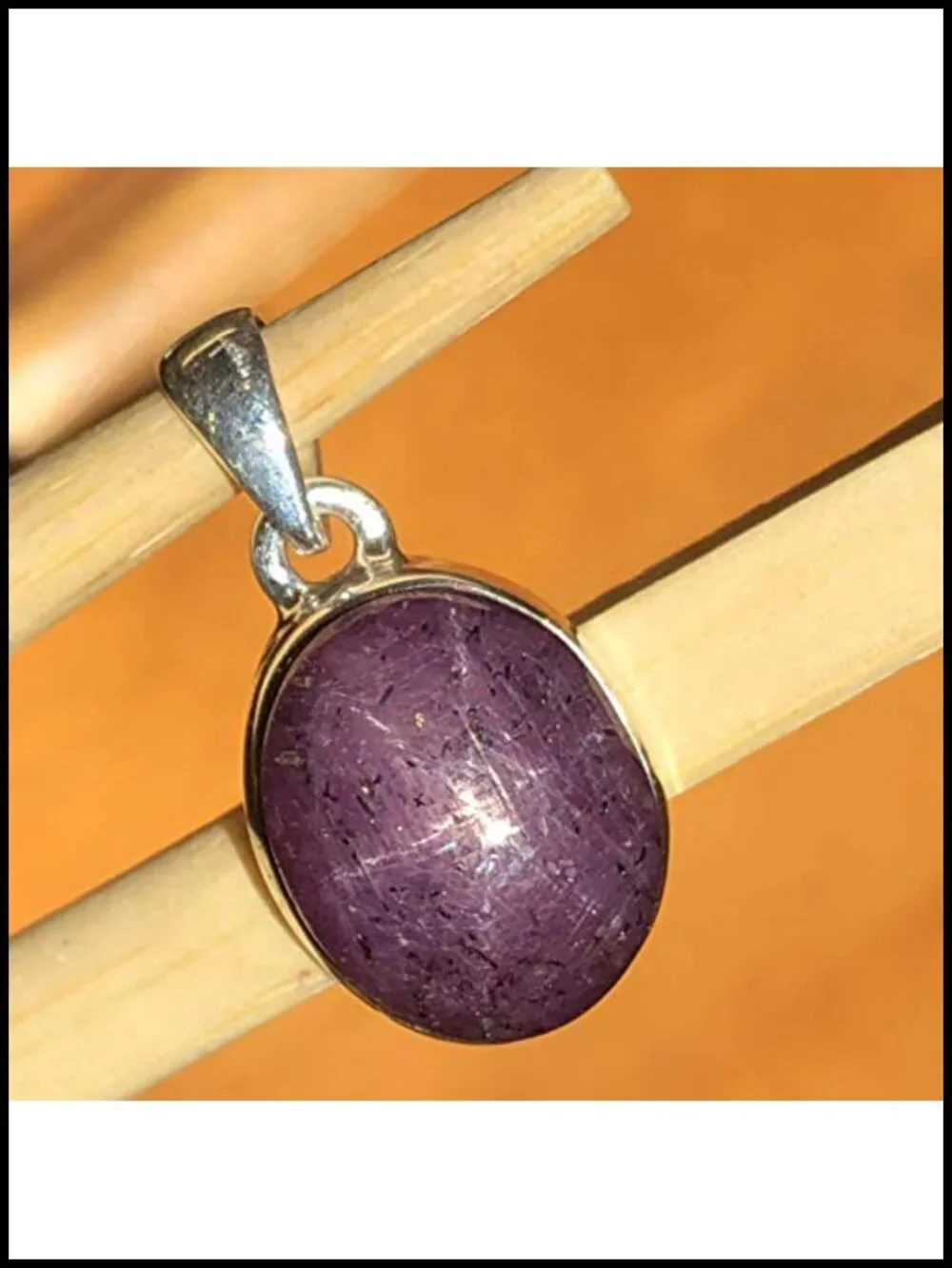 Natural Ruby Oval Pendant 925 Sterling Silver Handmade Gift Pendant Necklace